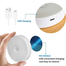 Motion Sensor Light USB PIR Bedside Night Light Rechargeable Household Bedroom Cabinet Portable Indoor Lighting Wall Light image