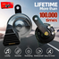 Motocare H2 Premium Dual Tone Snail Horn 12V Universal High Low Horn Set 80mm 105 To 118Db Water Resistant 1 Pair image