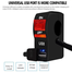 Motorcycle Handlebar On Off Switch With 2A USB Port 12V DC Water Resistant image