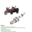 Motorcycle Long Thread Spark Plug - 1 Piece image