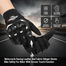 Motorcycle Racing Leather And Fabric Full Finger Gloves Bike Safety For Biker With Screen Touch Function image