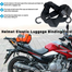 Motorcycle Universal Helmet Bag Box Carrier Elastic Strap With 2 Plastic Hook image
