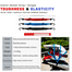 Motorcycle Universal Helmet Bungee Bag Box Carrier Elastic Strap With 2 Metal-Plastic Hook image