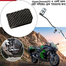 Motorcycle Universal Square Brake Paddle Grip Rubber Cover Black 1Pcs image