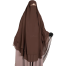 Muhsinat Double Layer Ready Hijab | Chocolate Coffee image