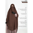 Muhsinat Double Layer Ready Hijab | Chocolate Coffee image
