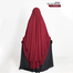 Glam Touch Muhsinat Double Layer Ready Hijab | Maroon image