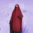 Glam Touch Muhsinat Double Layer Ready Hijab | Maroon image