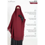 Glam Touch Muhsinat Double Layer Ready Hijab | Maroon image