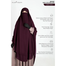 Glam Touch Muhsinat Double Layer Ready Hijab | Wine image