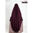 Glam Touch Muhsinat Double Layer Ready Hijab | Wine image