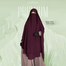 Glam Touch Muhsinat Double Layer Ready Hijab | Wine image