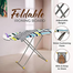 MultiColor Foldable and Adjustable Iron Table (18X42 inch) - with Sturdy Iron Rest for Home Laundry image
