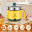 Multi-Functional Double Layer Electric Cooking Pot-Yellow image