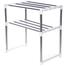 Multi-functional Oven Organizer Rack - White and Silver image
