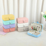 Multicolor Elegant Leather-Style Travel Jewelry Box - Compact Organizer for Rings, Necklaces and Earrings image