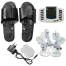 Multifunction Electrical Stimulator Full Body Relax Muscle Massager Pulse Tens Acupuncture Therapy with Slipper messager ( 2 Pear Electrode pads image