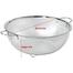 Multipurpose Stainless Steel Collander for Washing Rice, Fruits, Vegetables and Grains to Filter Easily In The Kitchen Bowl (28x28x9 cm) image