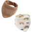 Muslin Triangle Bandana Bibs (Any Color- Design) - 2 Pcs image