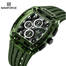 NAVIFORCE NF7105 Sports Transparent Waterproof Quartz Silicone Multifunctional Chronograph Men Watch image