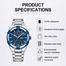 NAVIFORCE NF9218 Silver Stainless Steel Analog Watch For Men - White image