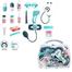 NEW plastic role play pretend play suitcase electric music sound doctor set for kids toy set preschool boy, Portable Light IC medical kit - Deep Green image