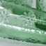 NIce Green Glass Embossed Flowers Design Tumblers image