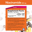 NOW Foods Niacinamide 500 mg 100 Veg Capsules image