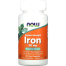 NOW Iron 36mg Double Strength Non-Constipating Essential Mineral 90 Veg Capsules image
