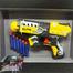 NUB Inspired Plastic Soft Blaster Toy GUN With Suction Target Board (nub_gun_498a_yellow) image