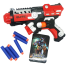 NUB Inspired Plastic Soft Blaster Toy GUN With Suction Target Board (nub_gun_498a_red) image