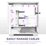 NZXT CC-H51FW-01 H Series H5 Flow Edition ATX Mid Tower Casing - White image