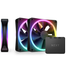 NZXT F120 RGB DUO (Triple Pack) 120mm RGB Casing Fan - Black image