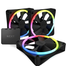 NZXT F120 RGB DUO (Triple Pack) 120mm RGB Casing Fan - Black image