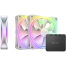 NZXT F120 RGB DUO (Triple Pack) 120mm RGB Casing Fan - White image