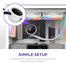 NZXT Kraken Elite 240 RGB CPU Liquid Cooler with LCD Display - White image