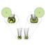 Nachtmann Crystal Spring Flower Vase 2 pcs set Green image