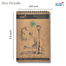 Hearts Natural Canvas Drawing Pad A5 - 120 GSM Handmade Paper image