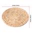Natural Palm Leaves Round Placemats 12x12 Inch 6 Pcs Set image