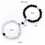 Natural Stone Distance Heart Magnet Couple Bracelets | Friendship Fashion Jewelry Gift 2Pcs Set Beads Bracelet for Lovers image
