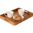 Natural Wooden Serving Tray With Handles image