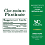 Natures Bounty Chromium Picolinate 800mcg 50 Tablets image