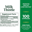 Nature's Bounty Milk Thistle 175 mg 100 Capsules -367376253 image