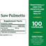 Nature's Bounty Saw Palmetto 450 mg 100 Capsules -302806932 image