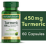 Nature's Bounty Turmeric 450 mg 60 Capsules -423954331 image