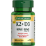 Nature's Bounty Vitamin D3 Plus K2 - 100mcg 30 Capsules image