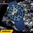Naviforce 8038 Waterproof Business Casual Date Quartz Chronograph Silicone Strap Men's Watch image