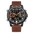 Naviforce NF9172 Men’s Dual Movement Leather Watch image