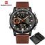 Naviforce NF9172 Men’s Dual Movement Leather Watch image