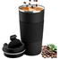 Necomi 510ml Stainless Steel Coffee Cup, Vacuum Insulated Travel Mug for Home Office Outdoor Works Great for Ice Drinks and Hot Beverage image